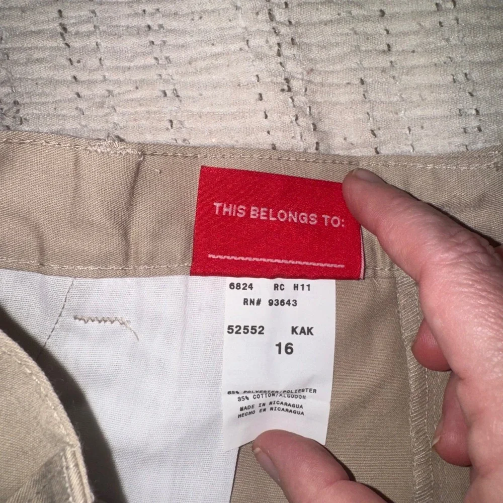 2 Pack Classroom School Uniforms Khaki Pleated Shorts Kids Size 16S 52152S Tan